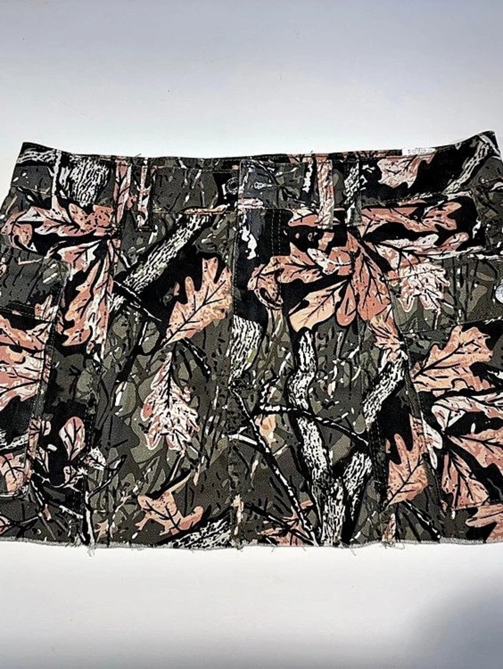 SHEIN camouflage leaf print mini skirt size large